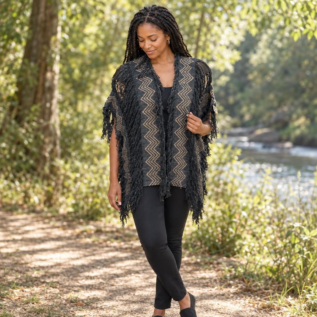 Ziggy Fringe  Shawl [anookz:b5448f71-ed83-413d-9ed8-b83accb028ec]
