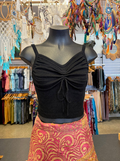 Petal Knit Crop Top