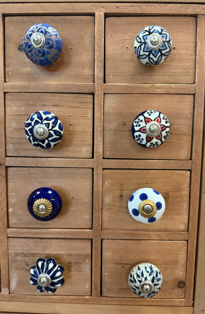 Ceramic Knob Blue