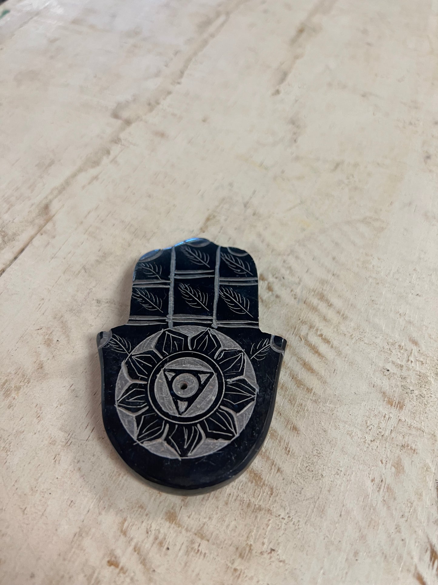 Hamsa Soapstone Incense holder