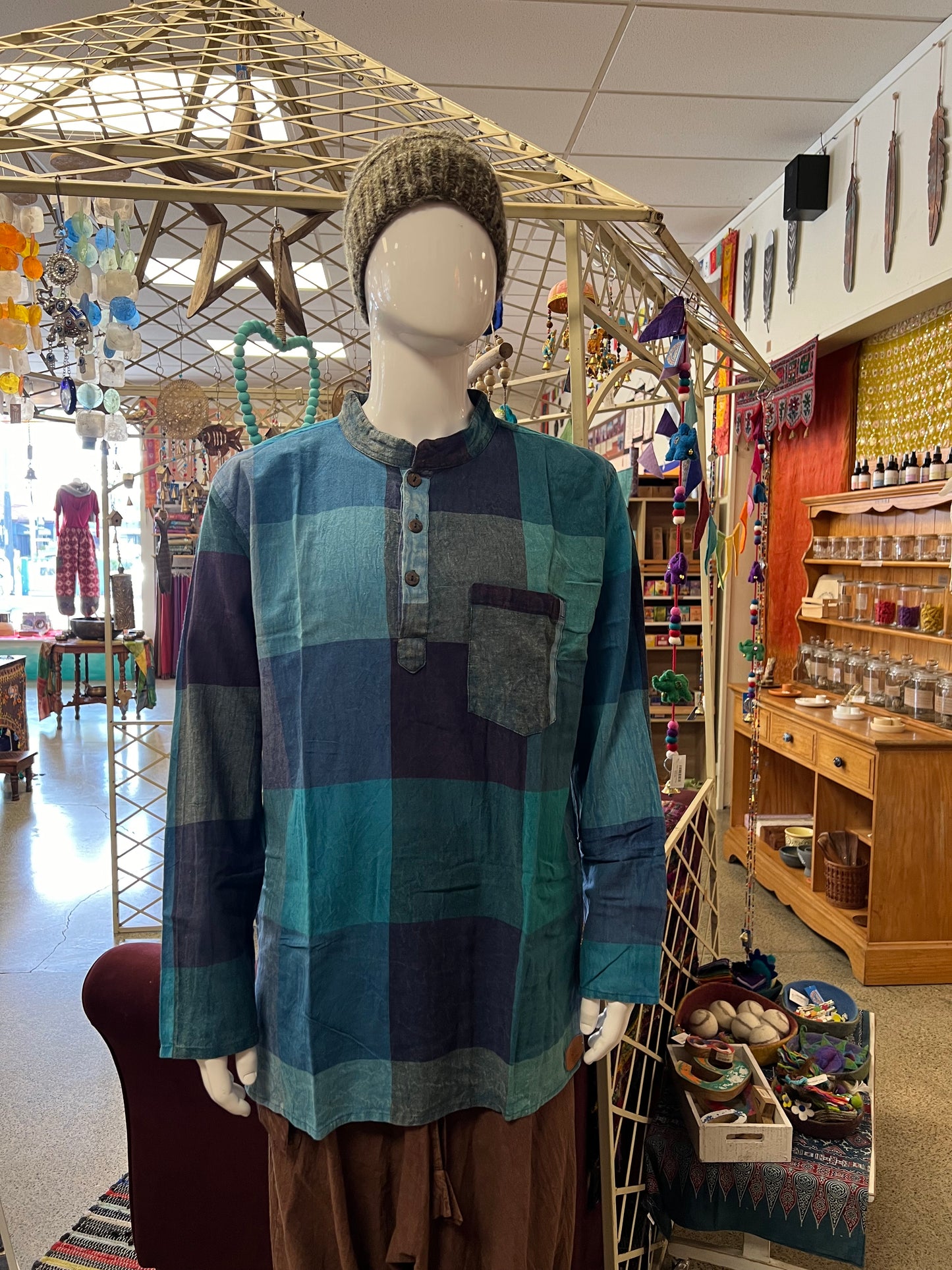 Cotton Patchwork Shirt