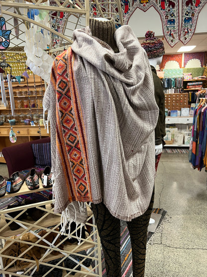 Aztec PinStripe Shawl