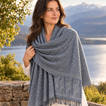 Paisley Jacquard Pashmina Shawl [anookz:3cb3104e-61ea-4269-bf07-a1c2d1bf9299]