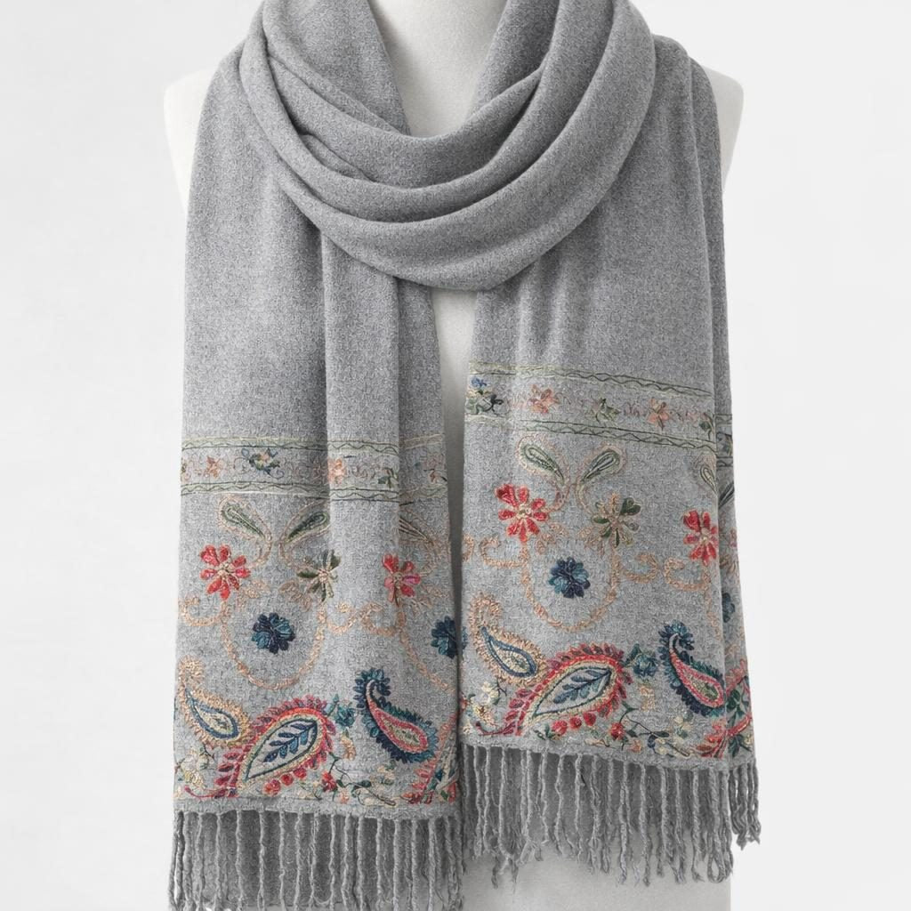 Garden Flower Wool Shawl [anookz:52ae63d3-387f-4b78-8219-2b18c37e73ea]
