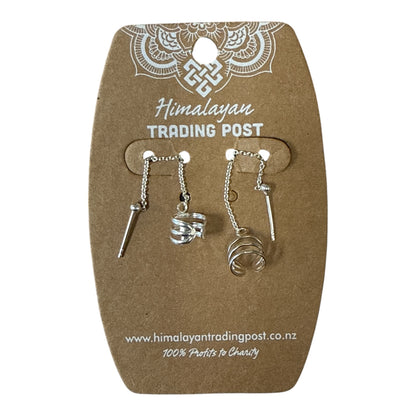 Sterling Silver Chains Earrings