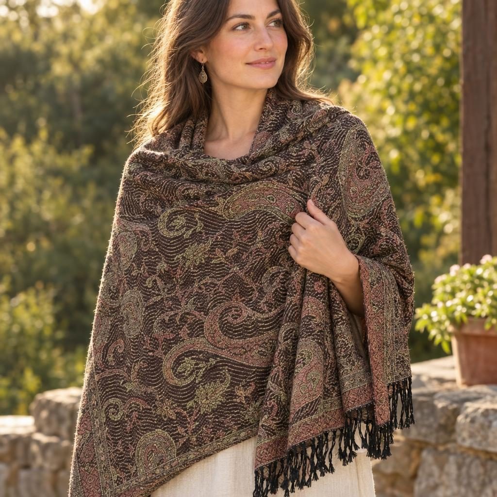 Paisley Jacquard Pashmina [anookz:fc9f615e-fec2-4e7f-a8d5-4d2417dbfd37]