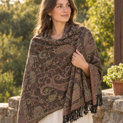 Paisley Jacquard Pashmina [anookz:fc9f615e-fec2-4e7f-a8d5-4d2417dbfd37]