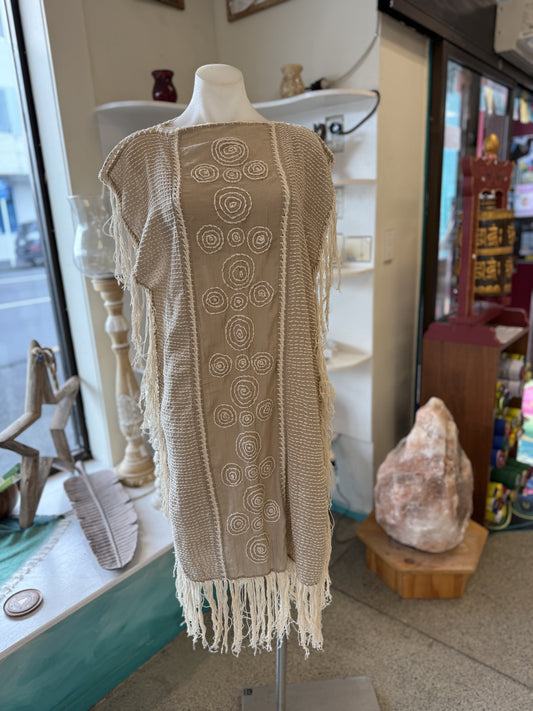 Tassel Poncho Long