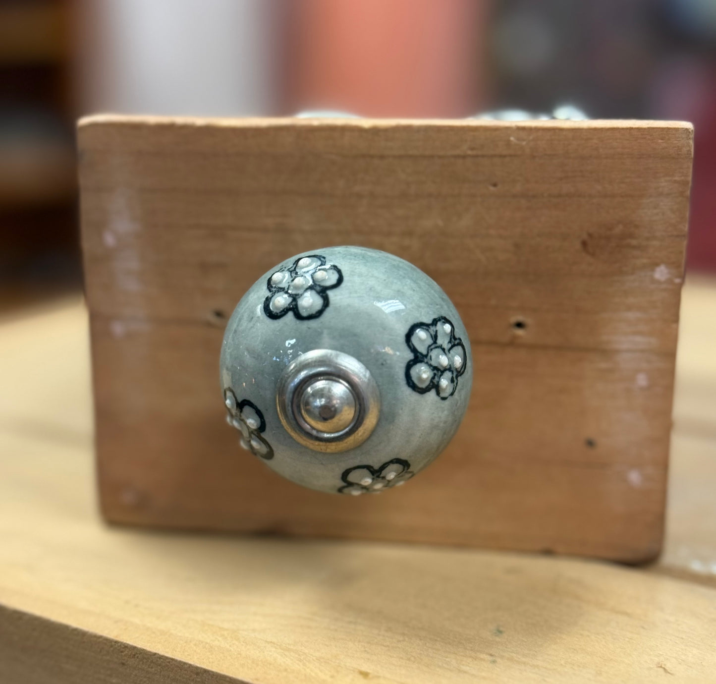 Ceramic Knob Grey