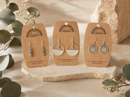 Sterling Silver Earrings Lge