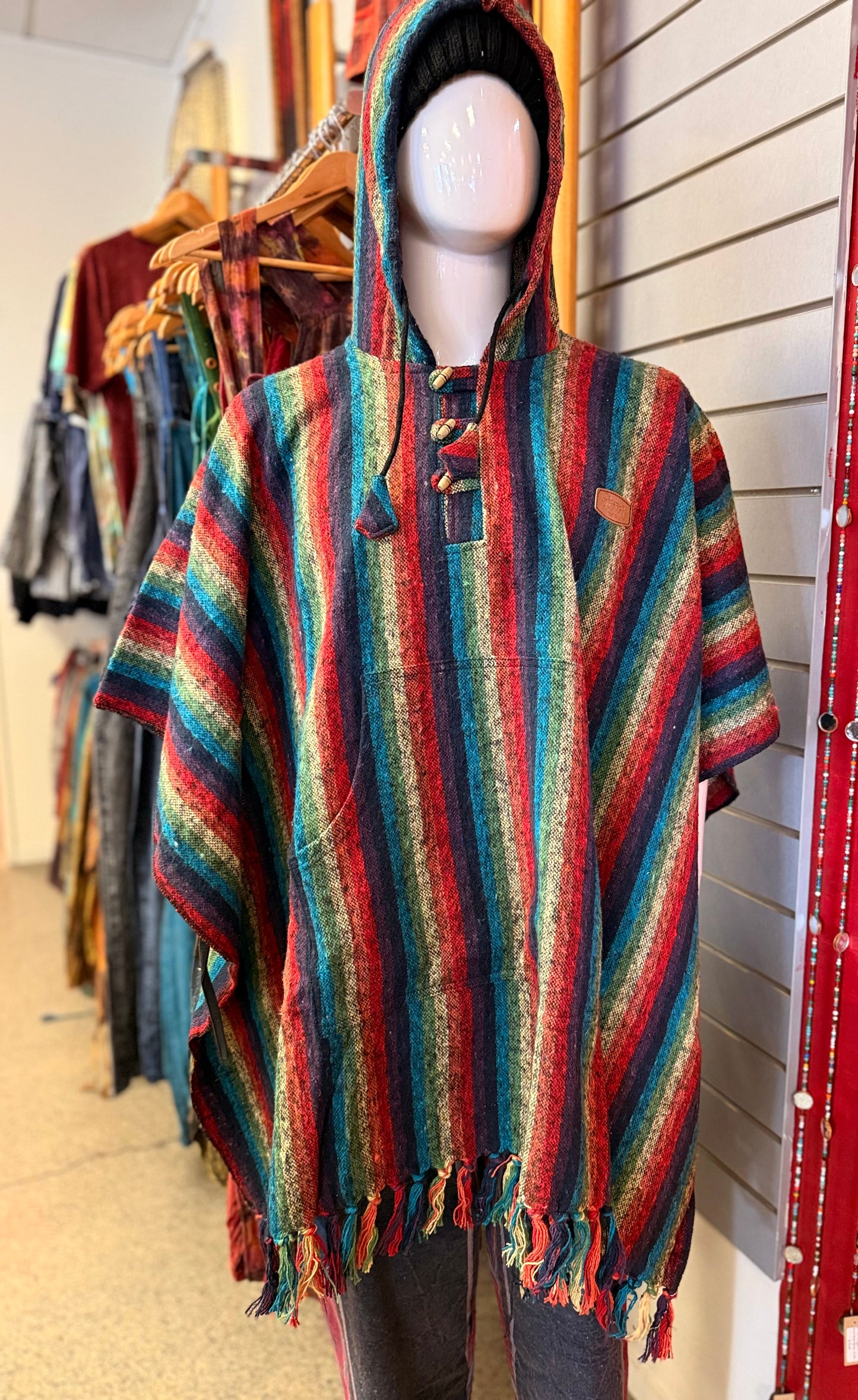 Nepali Thick Cotton Poncho