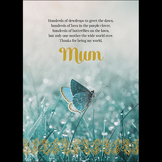 Mum - Spiritual Greeting. Card