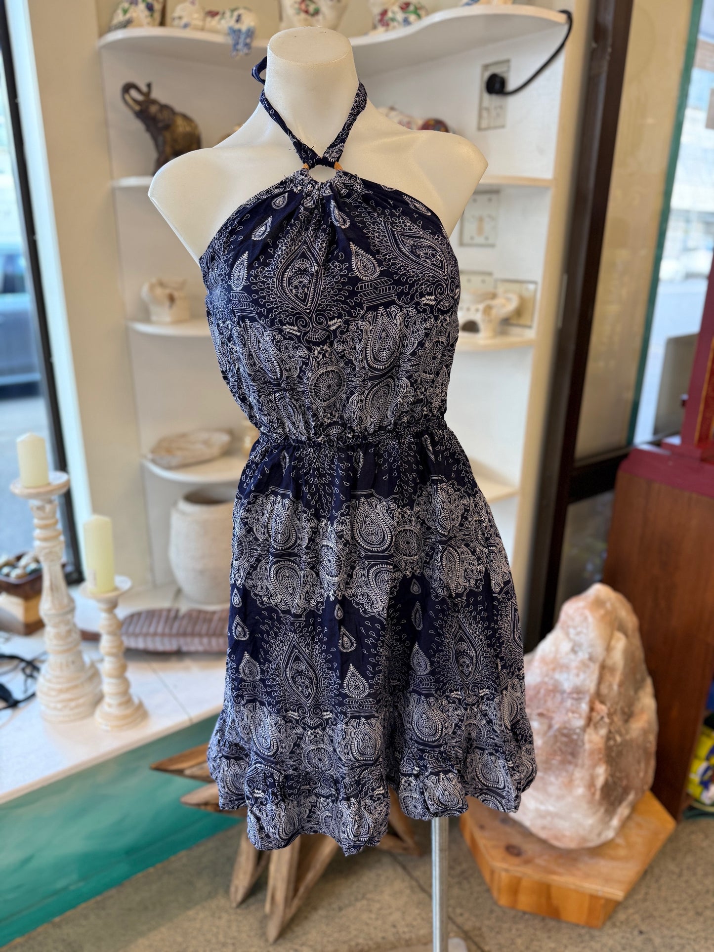 Coconut Halter Dress