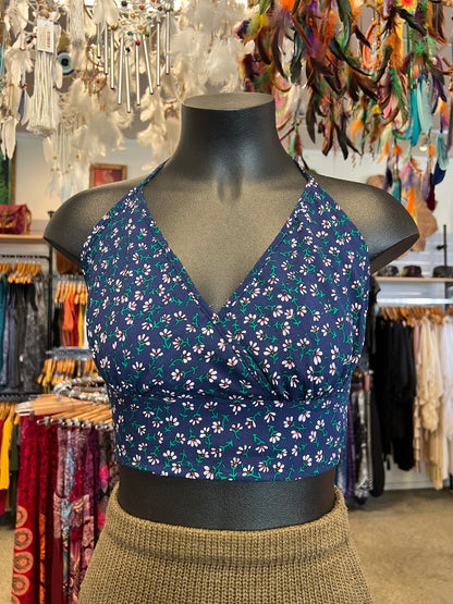 Floral Tie Bra Top