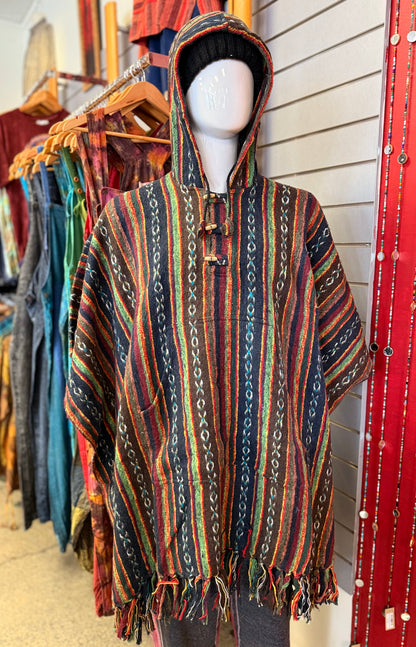 Nepali Thick Cotton Poncho