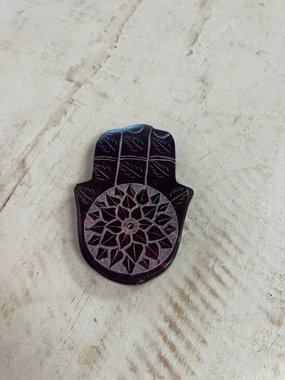 Hamsa Soapstone Incense holder