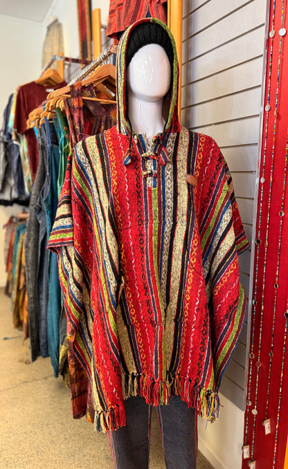Nepali Thick Cotton Poncho