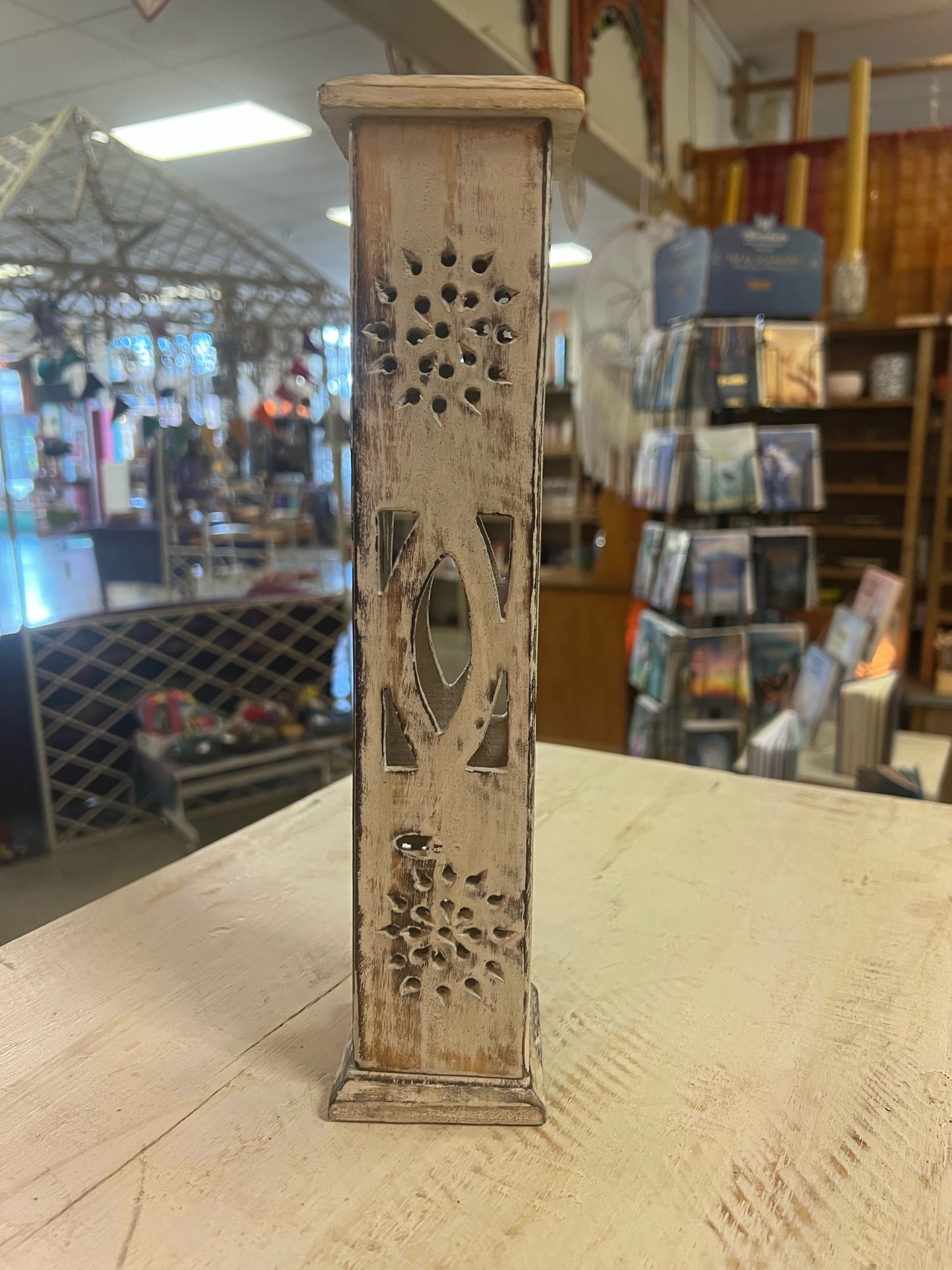 Painted Wooden Incense Tower