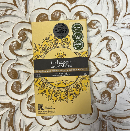 Vegan Milk Chocolate with Gooey Caramel