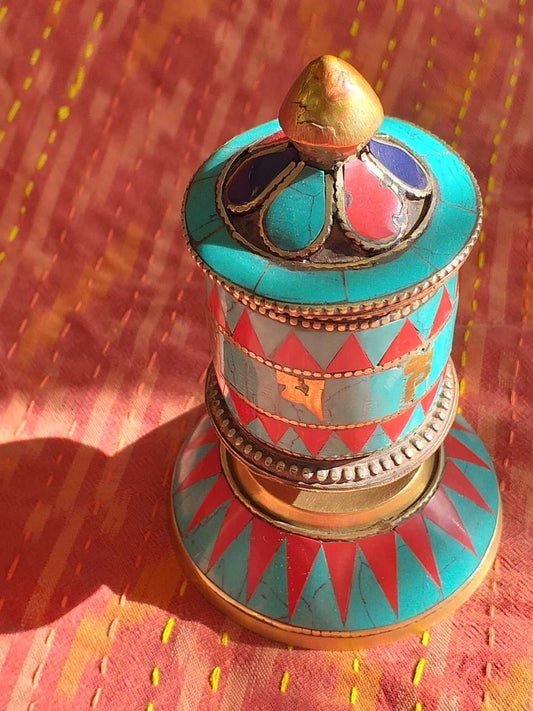 Table Prayer Wheel Red Triangle