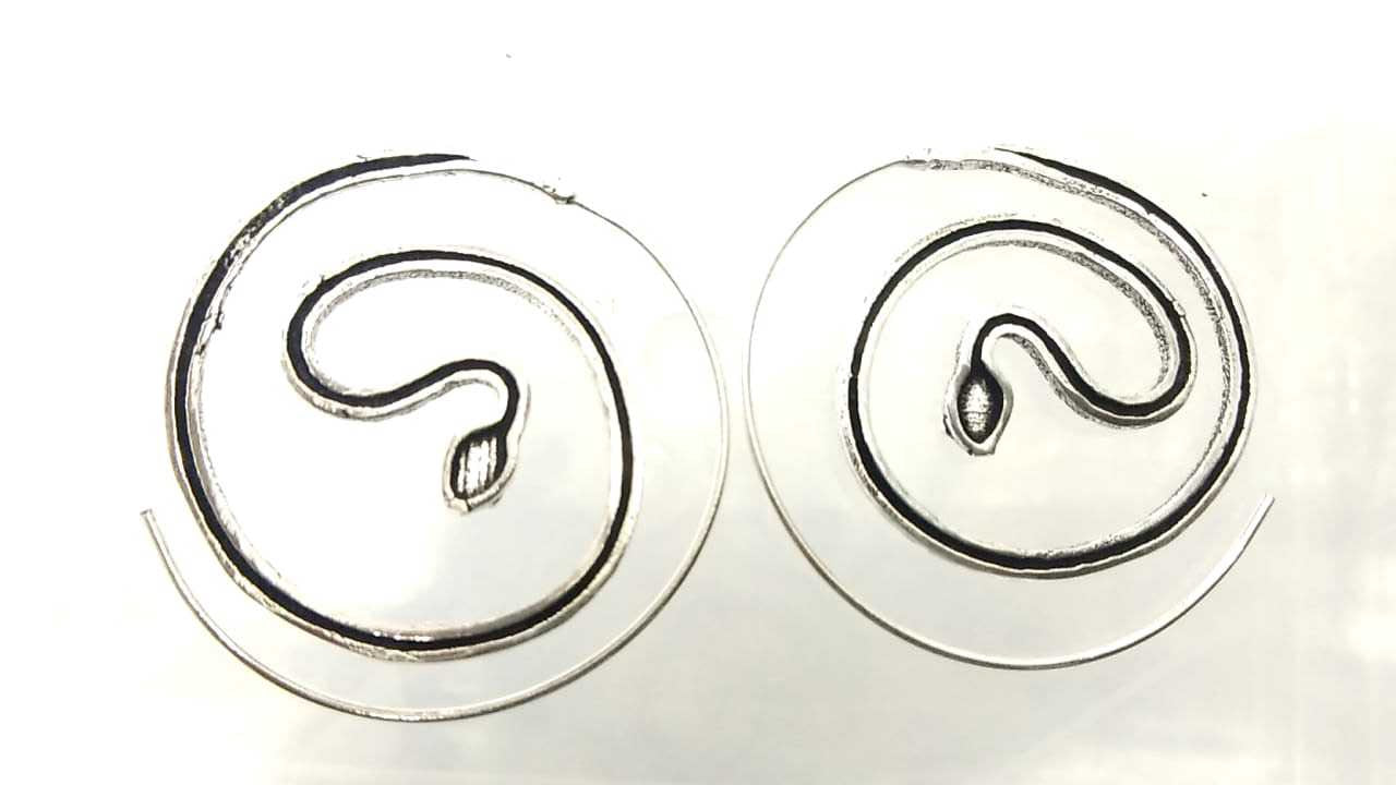 Cobra Coil Earring