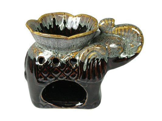 Oil Burner Brown Elephant