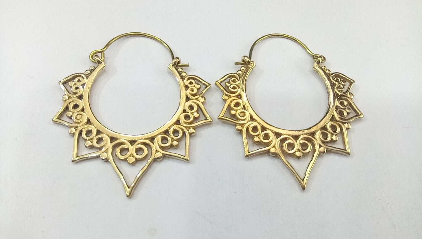 Calista Brass Earring