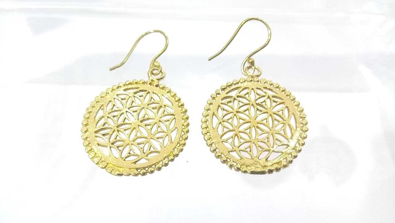 Circle Tree Mandala Earring