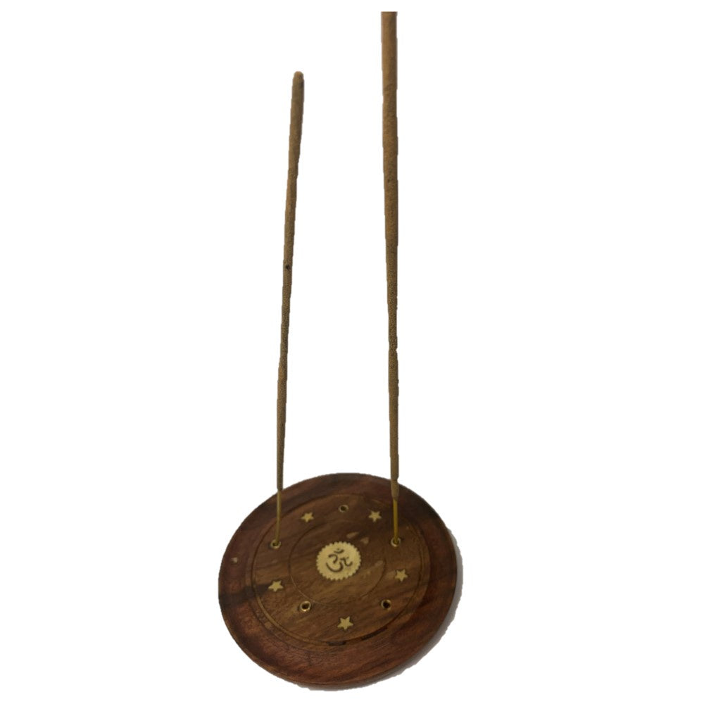 OM Round Incense Plate