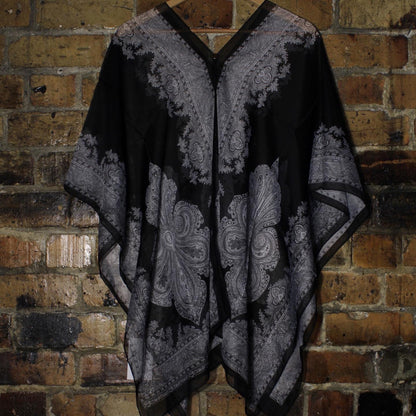 Chiffon Overlay Top Art Deco