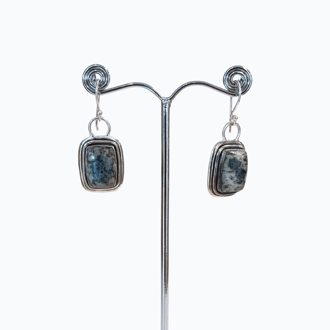 Skardu K2 Jasper Rectangle Earrings