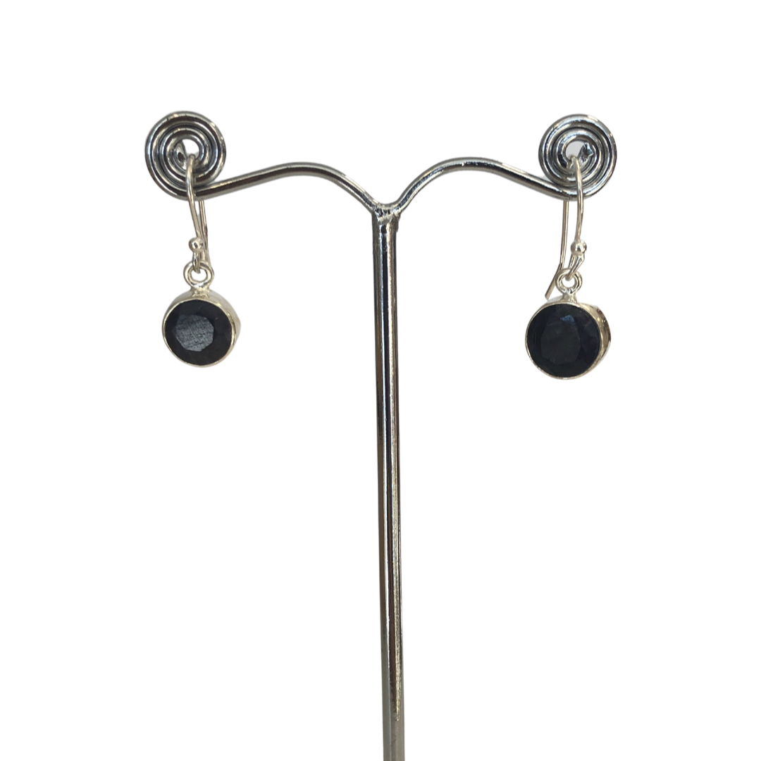 Maxine's Tears Cut Stone Earrings Circle