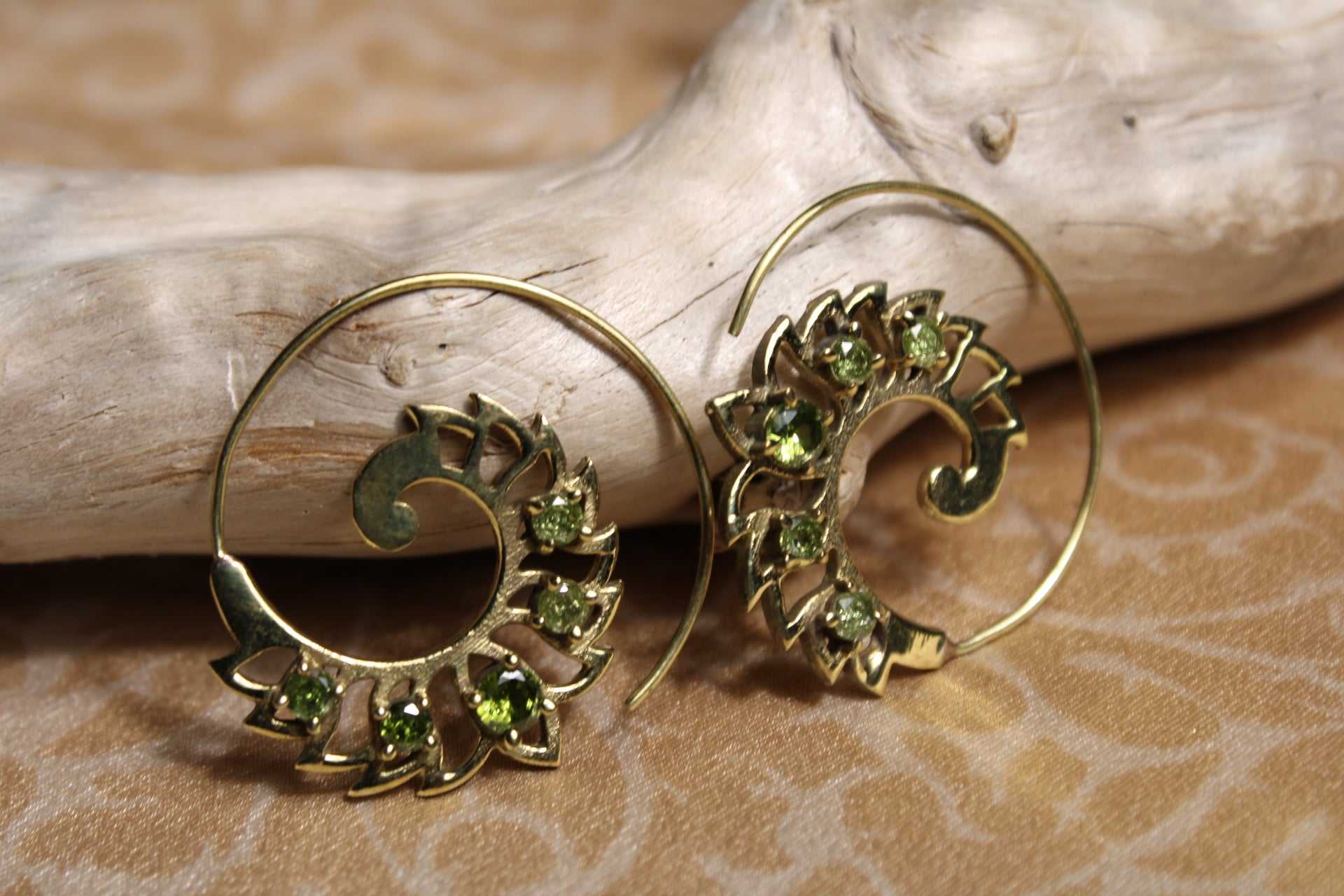 Esra Brass Earrings