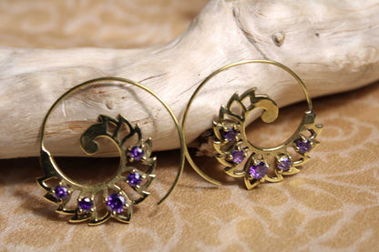 Esra Brass Earrings