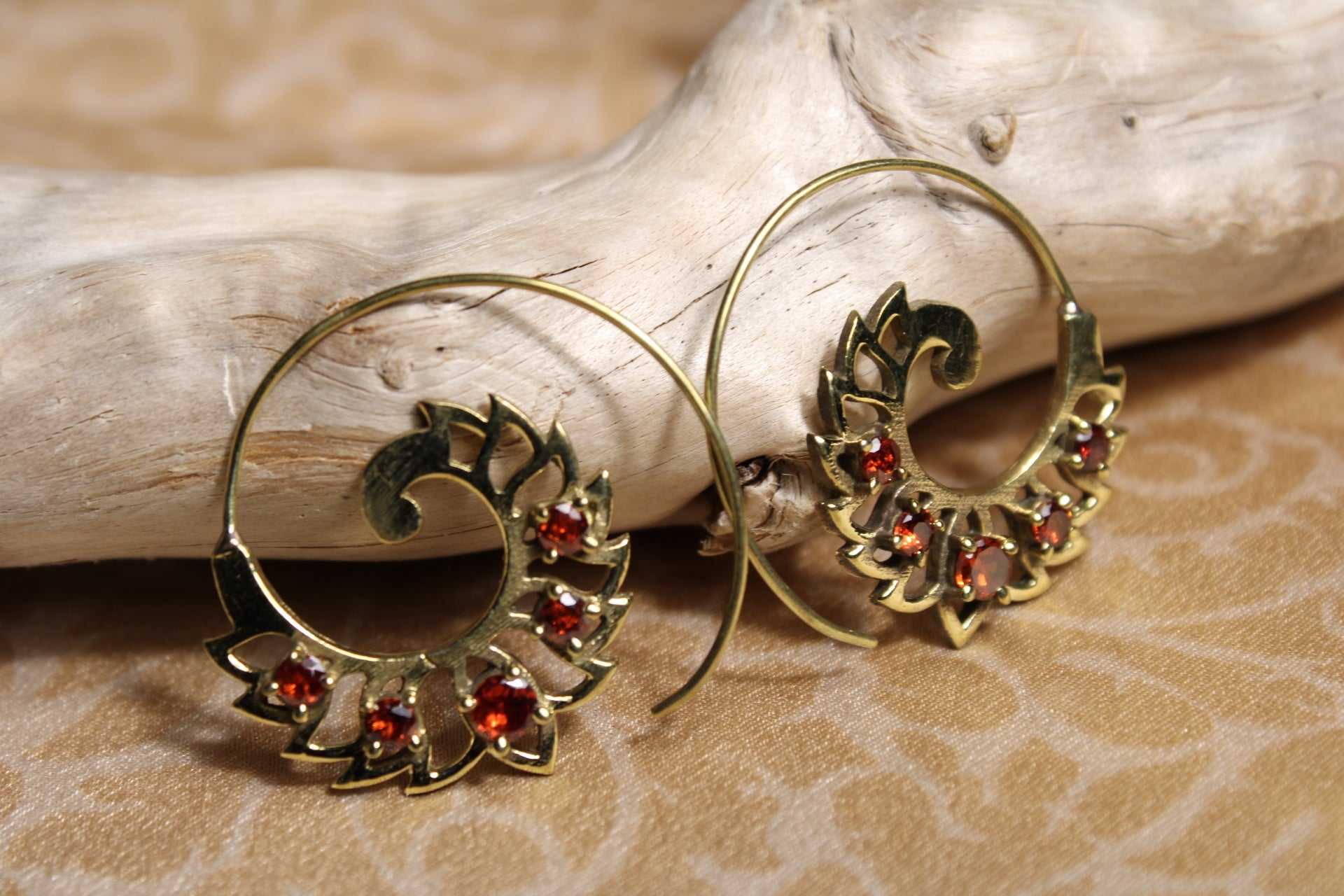 Esra Brass Earrings