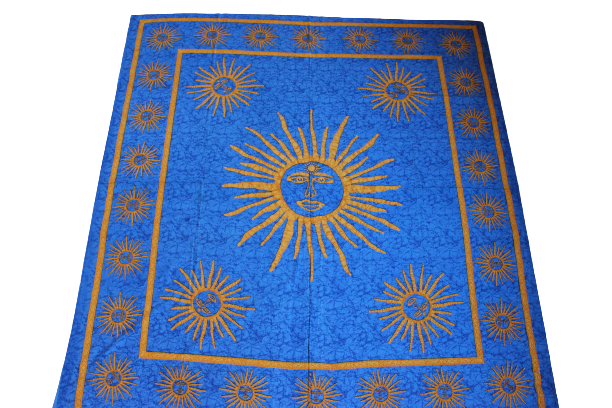 Blue Sun Tapestry/Bedcover