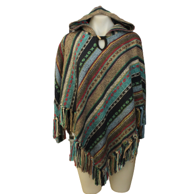 Brushed Cotton Poncho Sally