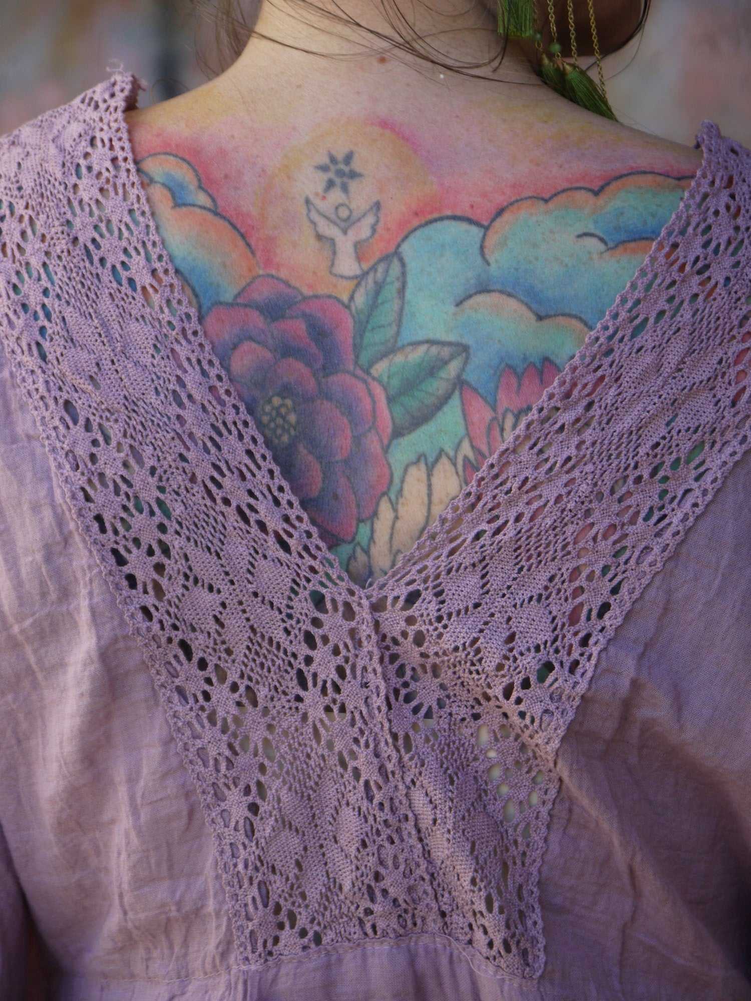 Crochet Lace Kimono Top