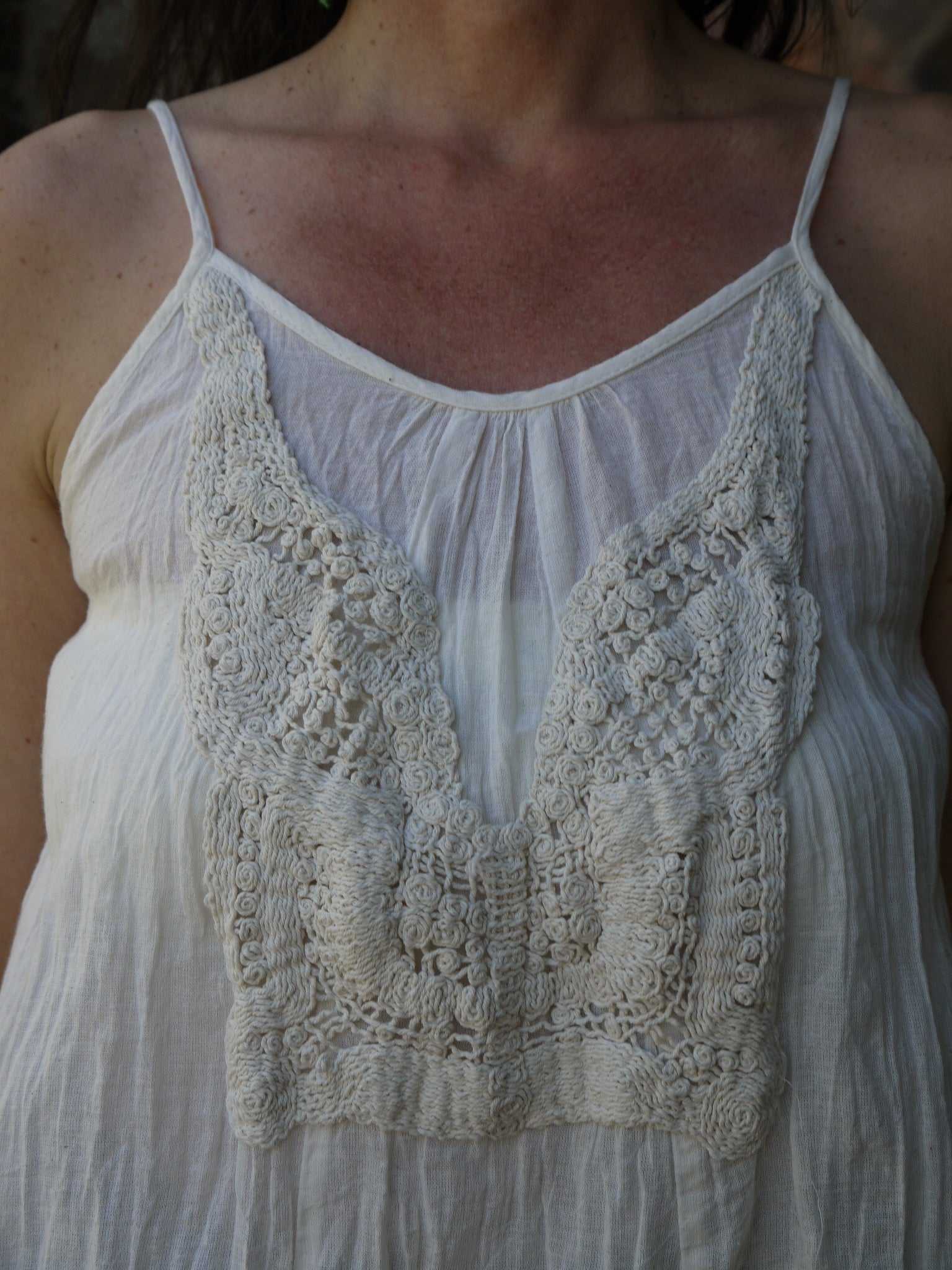 Crochet Top A-line Dress