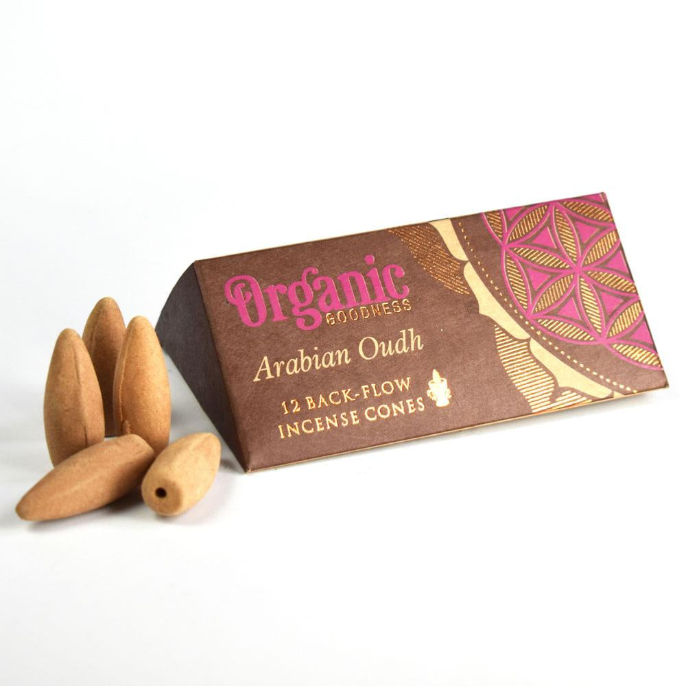 Organic Backflow Incense Cones Arabian Oudh