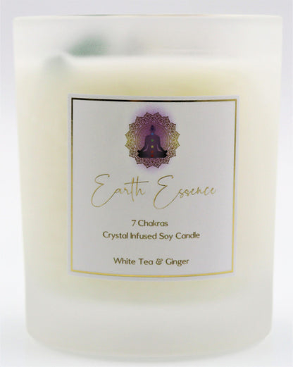 Chakra Soy Candle White Tea and Ginger