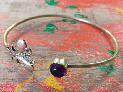 Butterfly Stone Bangle