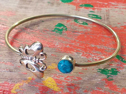 Butterfly Stone Bangle