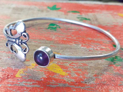 Butterfly Stone Bangle