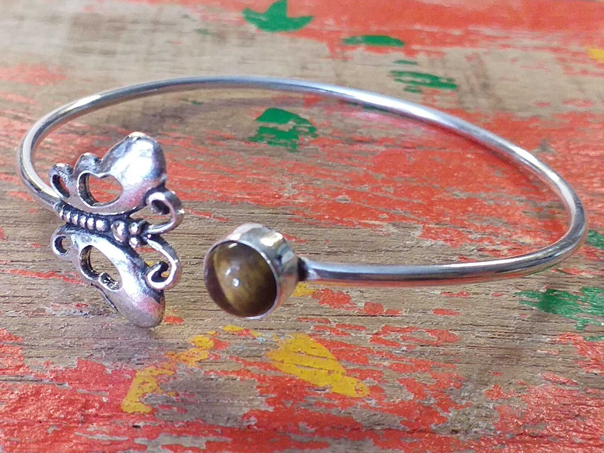 Butterfly Stone Bangle