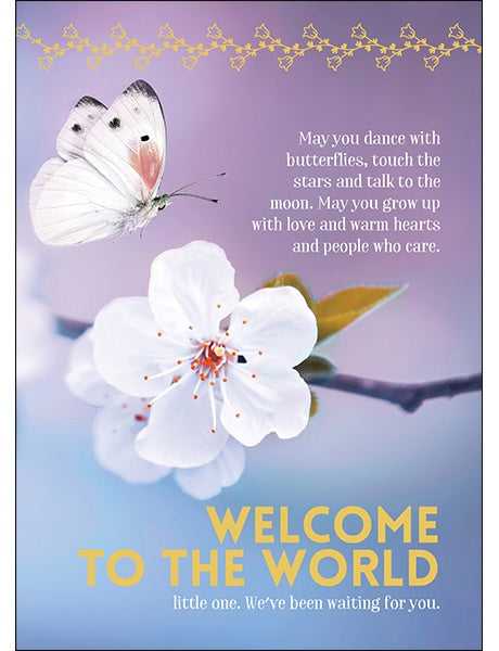 May you dance with butterflies. Card