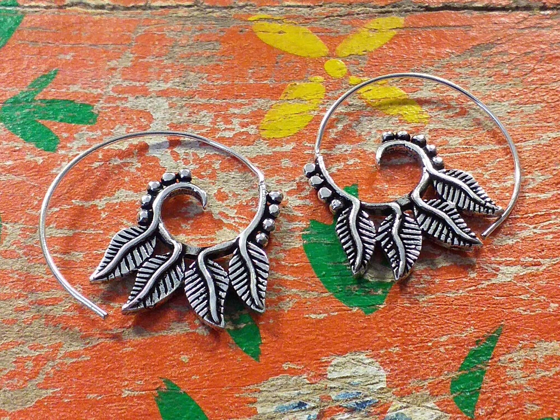 Four Feathers Earrings