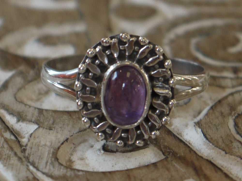 Oval Sterling Jaipur Ring