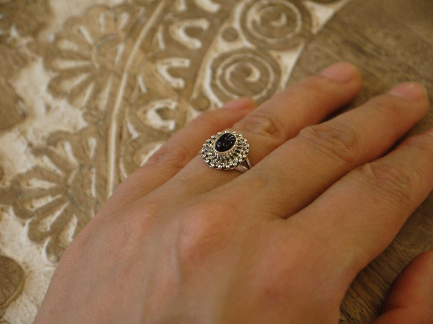 Oval Sterling Jaipur Ring